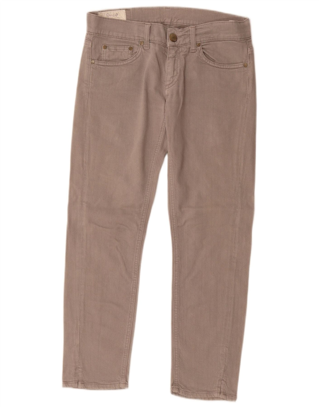 Dondup Jeans Crop Slim da Donna W27 L26 Cotone Grigio