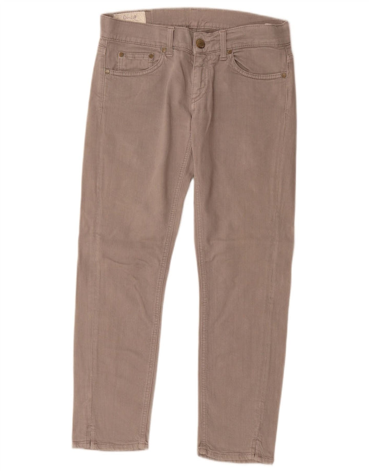 Dondup Jeans Crop Slim da Donna W27 L26 Cotone Grigio