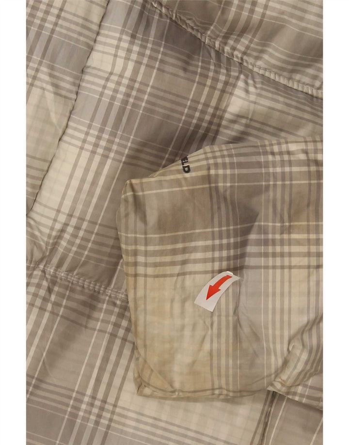 Giacca imbottita con cappuccio da donna Columbia UK 18 XL Poliestere a quadri grigio