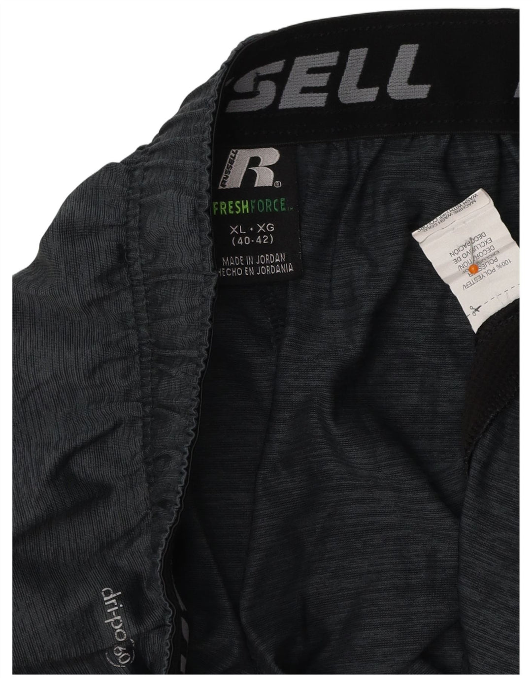 Pantaloncini sportivi da uomo RUSSELL ATHLETIC XL Poliestere color block grigio