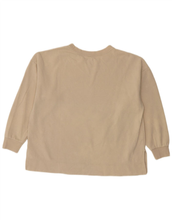Gap, felpa oversize da donna, maglione, UK 10, piccola, cotone beige