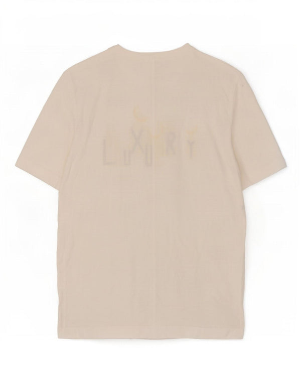 T-shirt grafica oversize da donna Di Bari Top EU 40 Lino bianco medio
