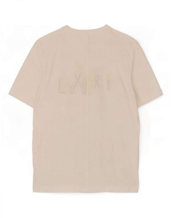 T-shirt grafica oversize da donna Di Bari Top EU 40 Lino bianco medio