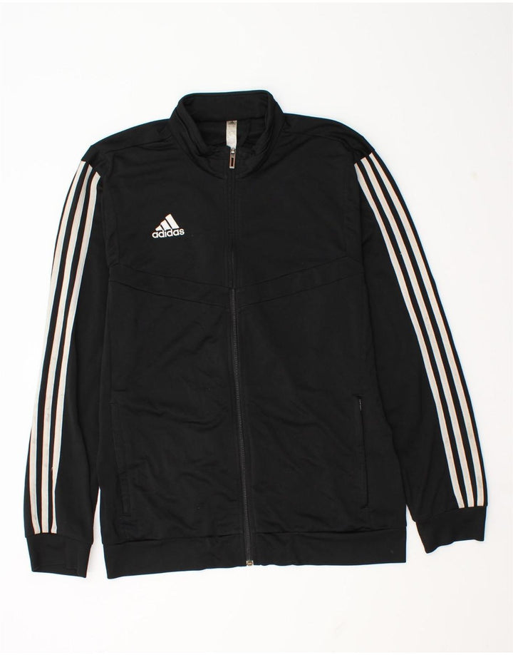 Tuta intera da uomo Adidas Large nera in poliestere
