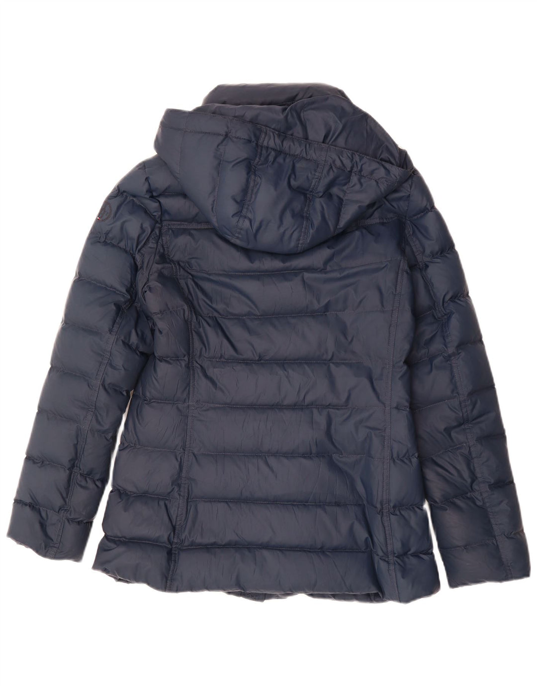 Giacca imbottita con cappuccio da donna Tommy Hilfiger UK 10 Small poliestere blu navy