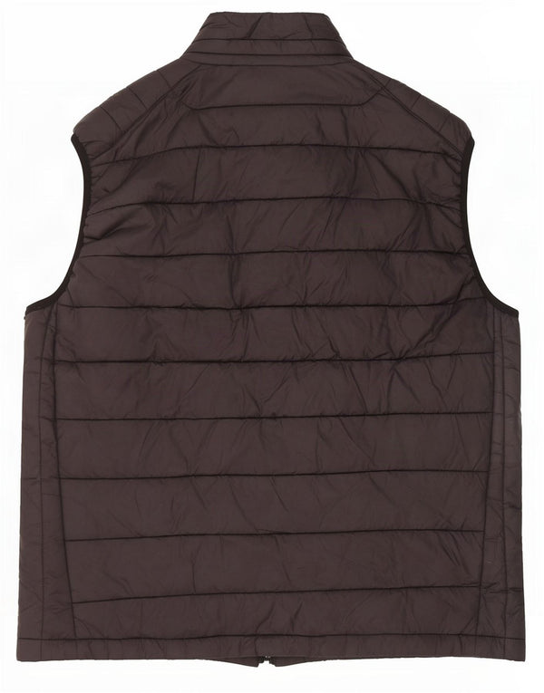 Gilet imbottito da uomo Zara UK 40 grande in nylon nero