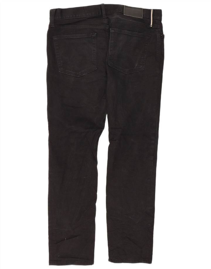 Jeans slim da uomo Tommy Hilfiger W32 L30 cotone nero