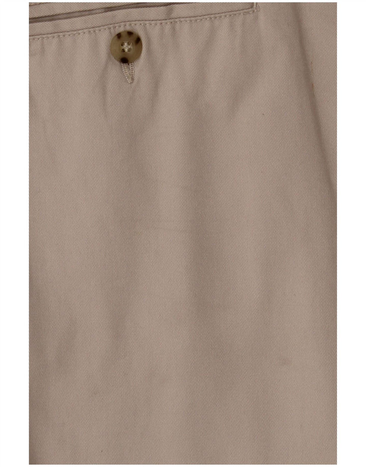 DOCKERS Pantaloncini chino con pegging da uomo W36 Large in cotone beige