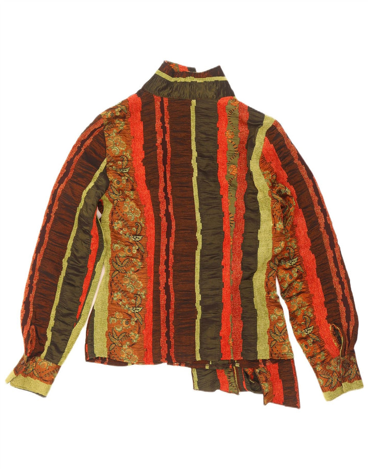 Camicetta da donna Naracamicie Wrap Shirt UK 10 piccola a righe multicolore