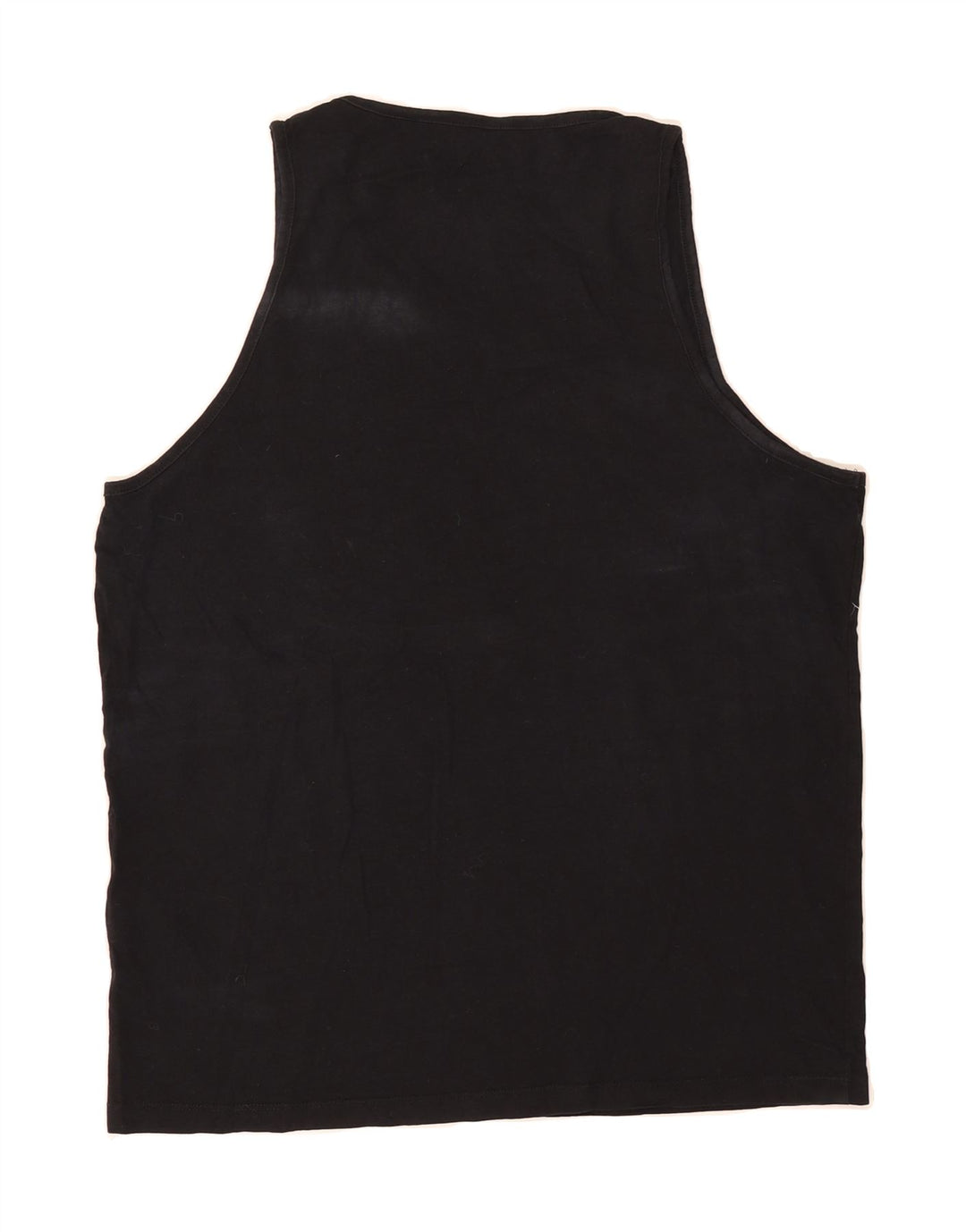 JACK & JONES Mens Vest Top XL Black Floral Cotton Vintage Jack & Jones and Second-Hand Jack & Jones from Messina Hembry 