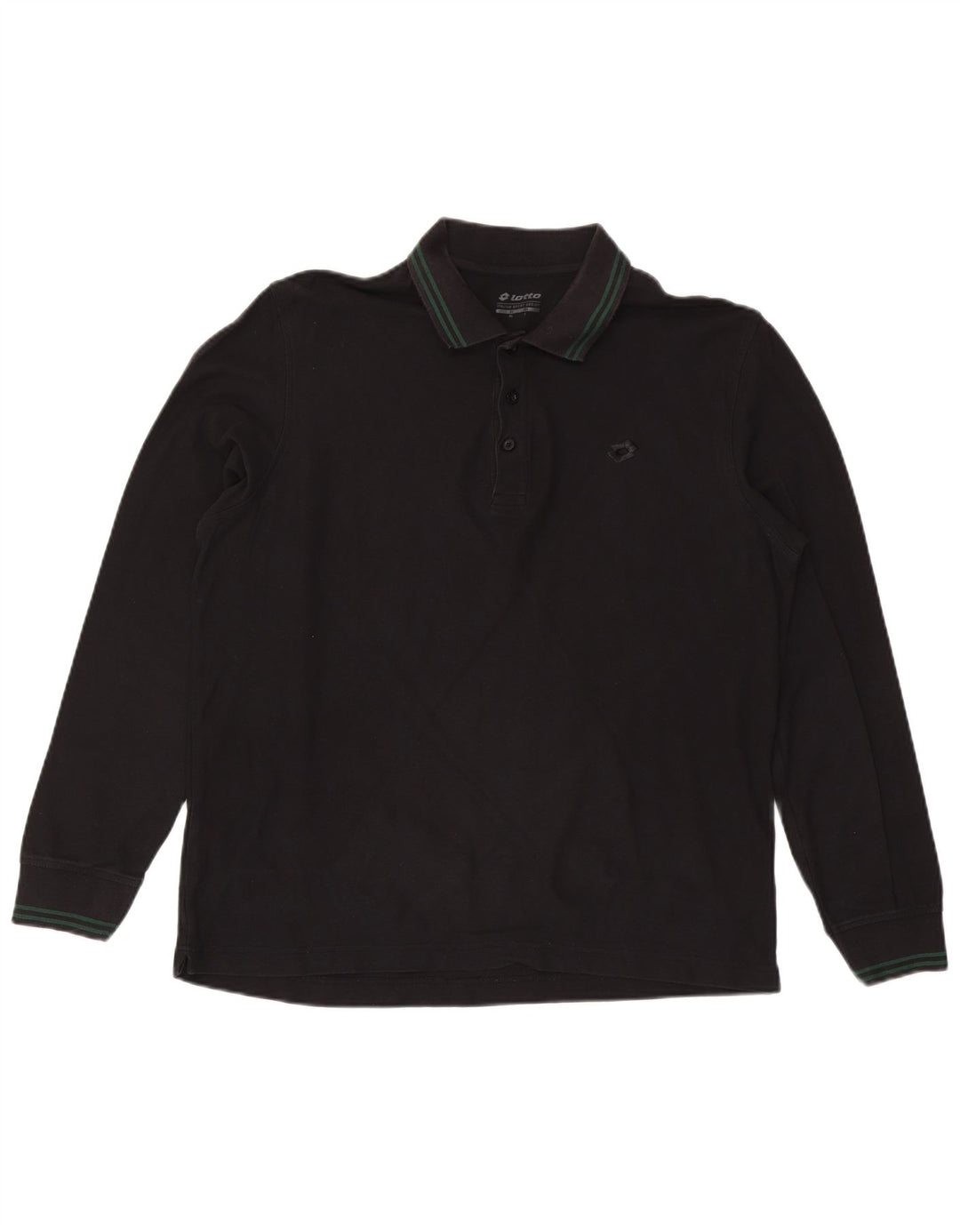 Polo da uomo a maniche lunghe LOTTO Large nera