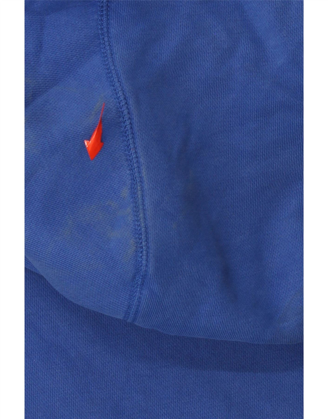 NIKE Womens Oversized Graphic Hoodie Jumper UK 14 Medium Blue Cotton