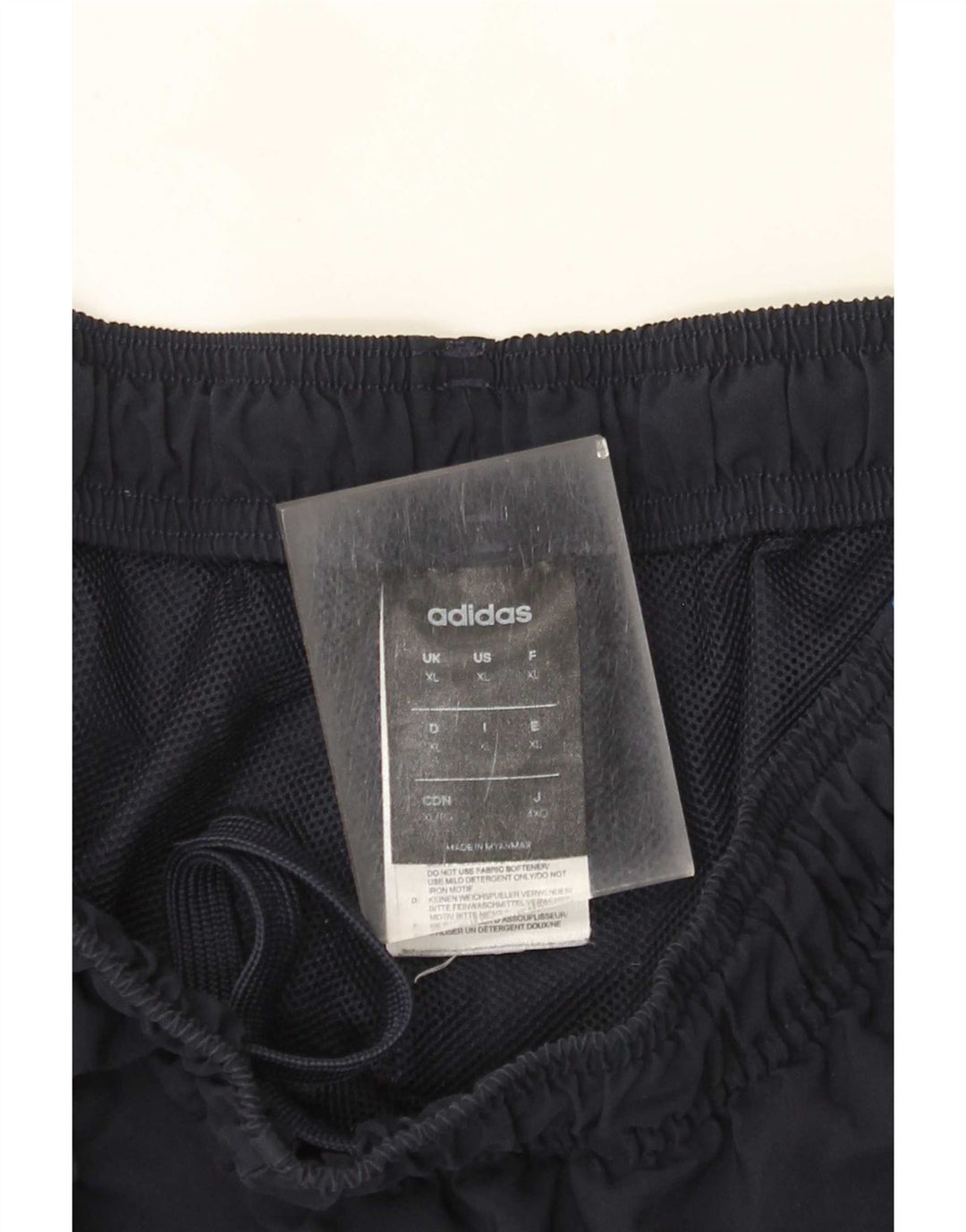 Pantaloncini sportivi da uomo Adidas XL blu navy in poliestere