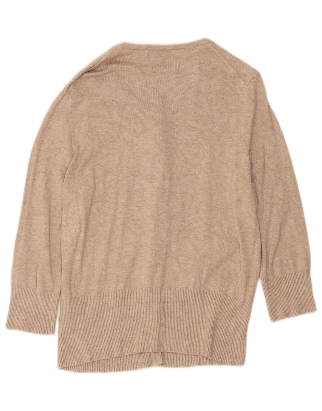 Maglione cardigan con maniche a 3/4 da donna Marks & Spencer UK 12 Beige medio