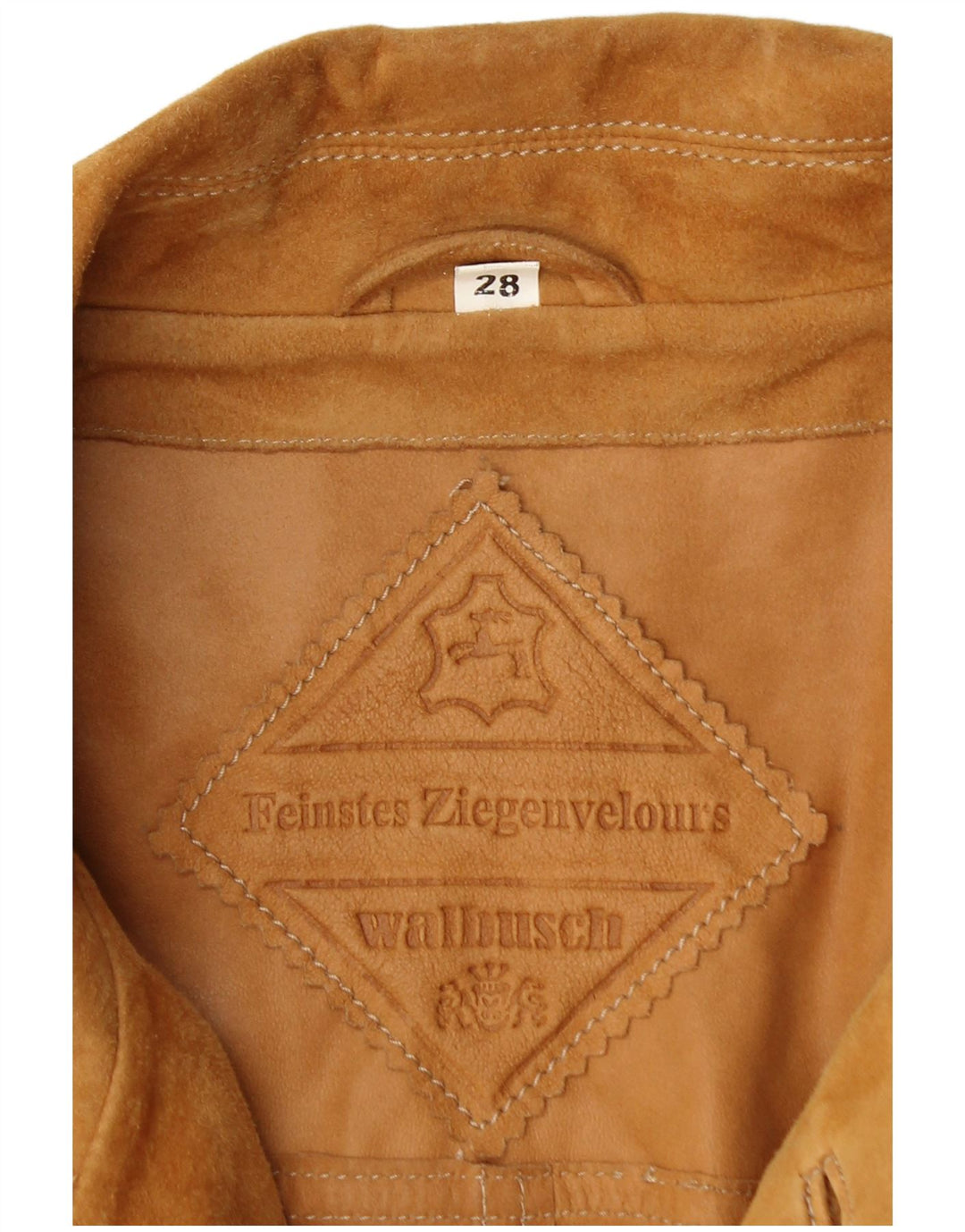 Giacca da uomo in pelle scamosciata WALBUSCH UK 42 XL in pelle marrone