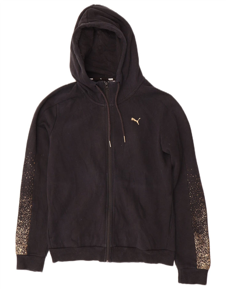 Tuta intera con cappuccio da donna Puma UK 14 media nera maculata