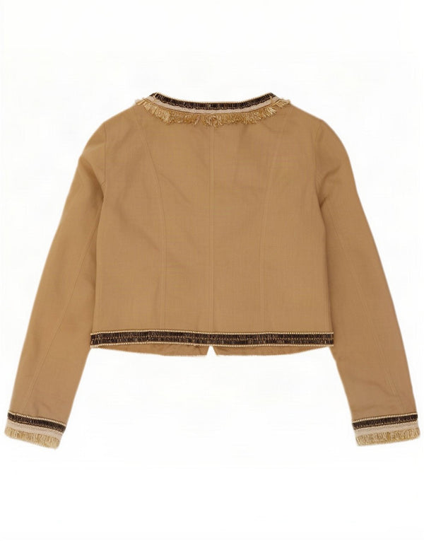 Giacca Bolero da donna Nougat UK 1 2XS Lino beige
