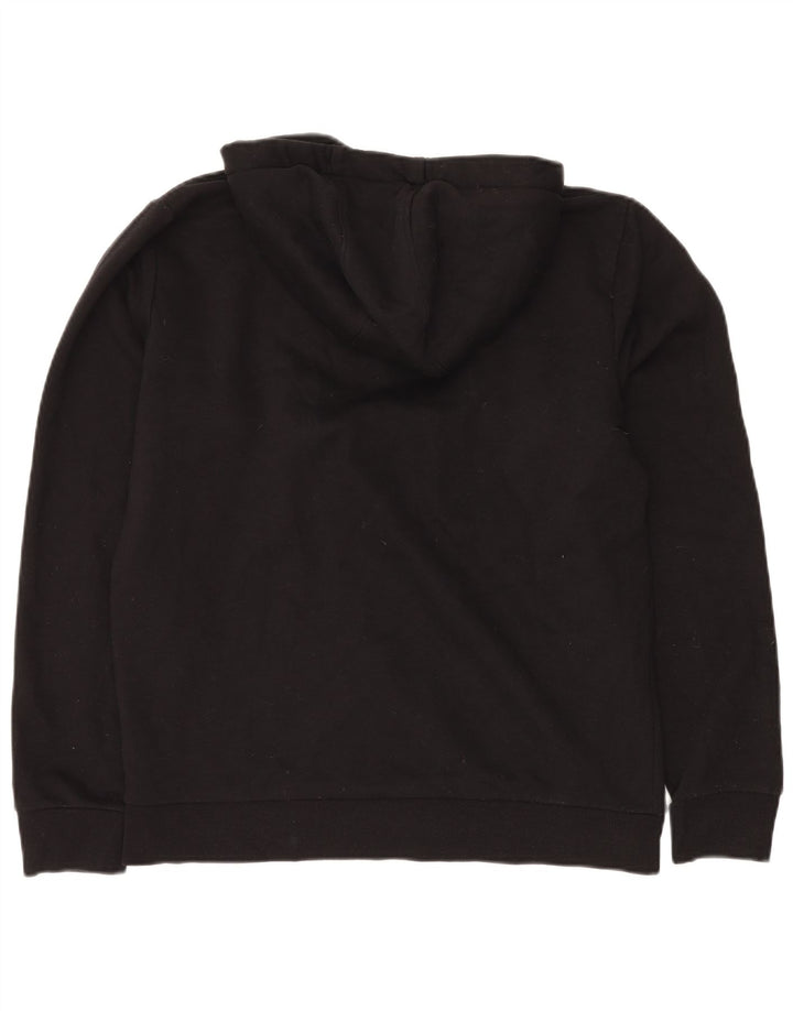 Maglione con cappuccio grafico da uomo KAPPA medio nero