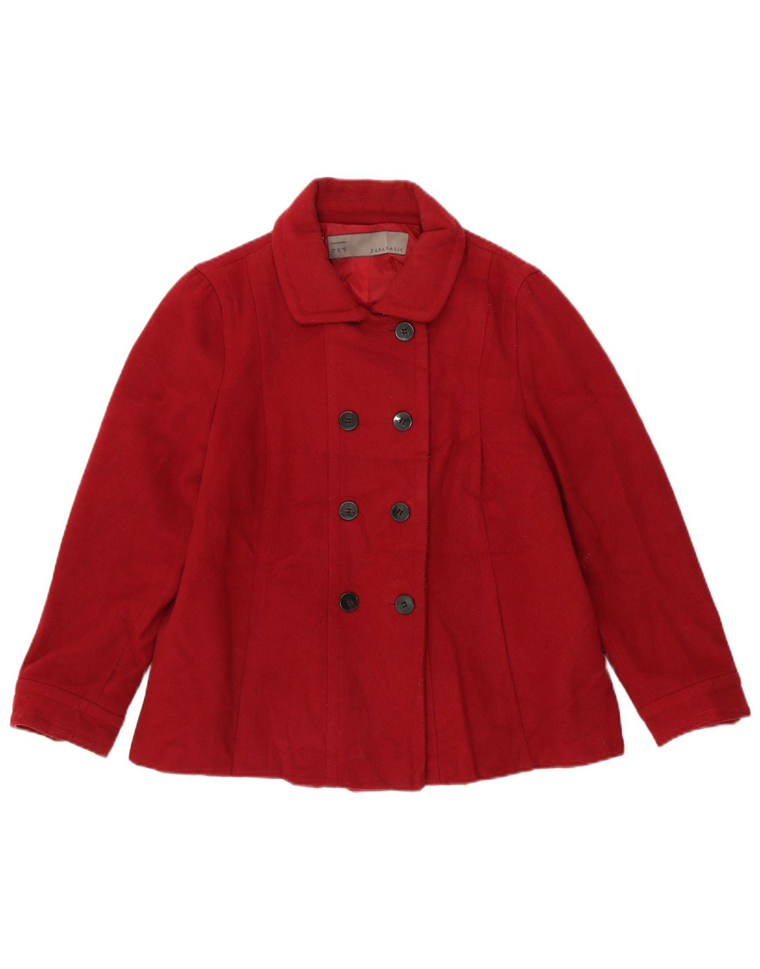 Cappotto da marinaio da donna Zara UK 18 XL rosso