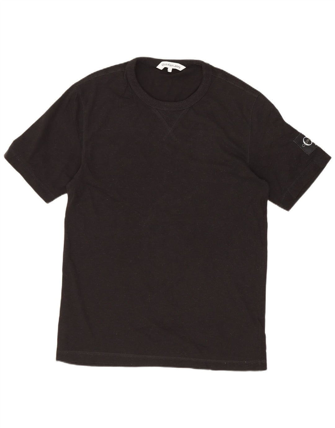 CALVIN KLEIN JEANS T-shirt da uomo Top piccola in cotone nero