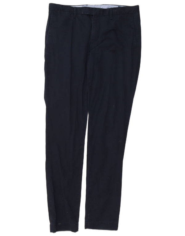 POLO RALPH LAUREN Pantaloni da abito su misura da uomo W34 L34 Blu navy