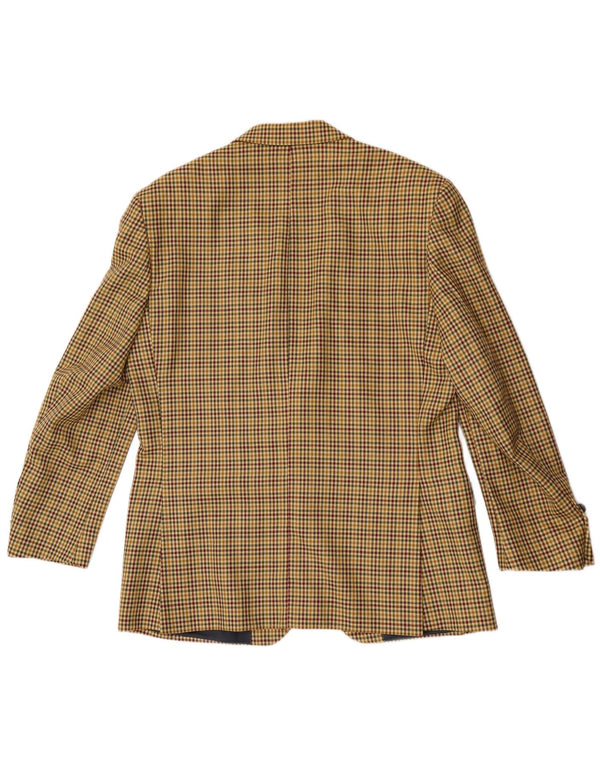 Giacca Blazer 2 Bottoni Caracciolo Uomo IT 52 XL Pied De Poule Marrone