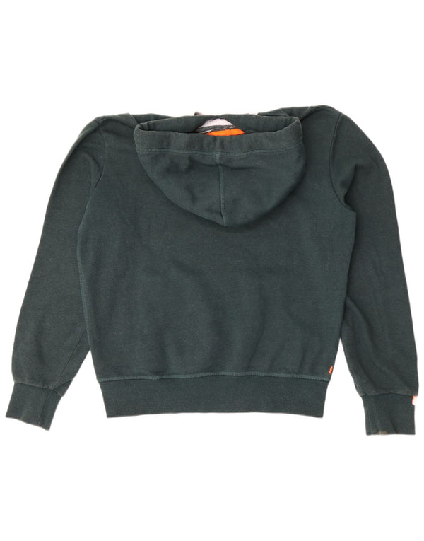 Felpa con cappuccio da uomo Superdry grande in cotone verde