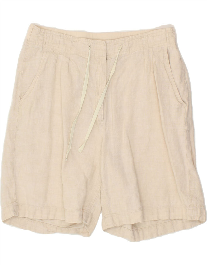 ORVIS Womens Chino Shorts US 10 Medium W28  Beige Linen Vintage Orvis and Second-Hand Orvis from Messina Hembry 