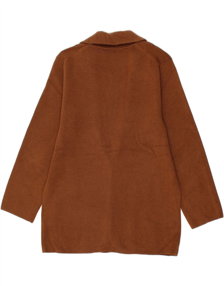 J. CREW Womens 1 Button Blazer Jacket UK 6 XS Brown Cotton Vintage J. Crew and Second-Hand J. Crew from Messina Hembry 