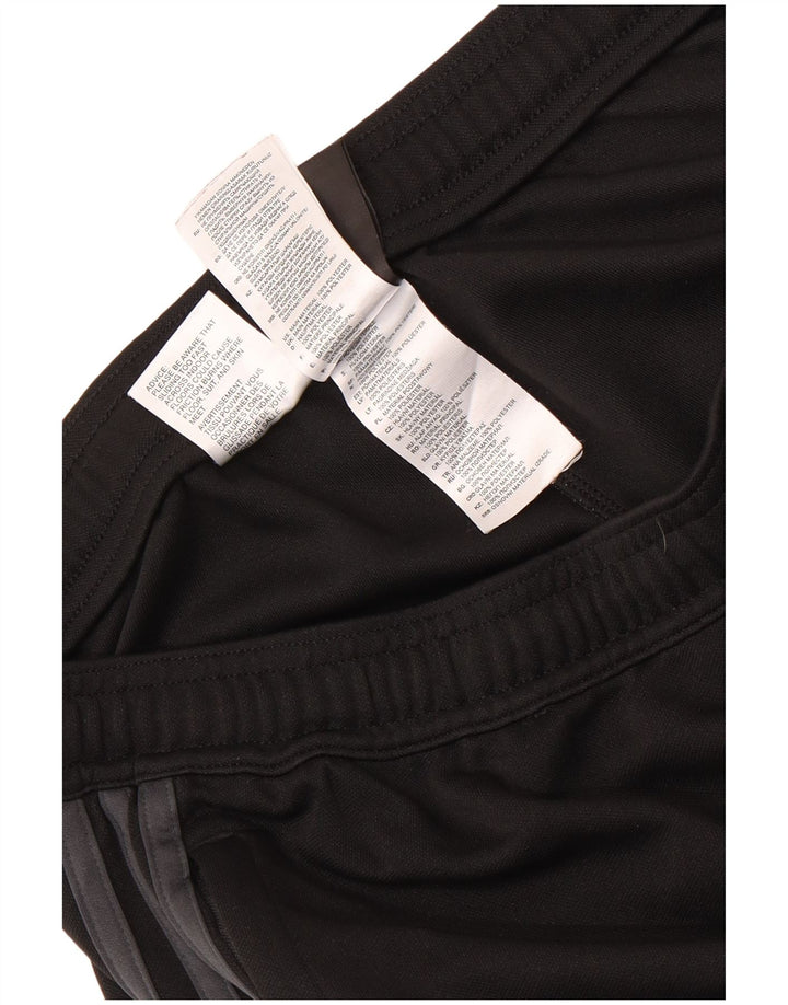 Pantaloni da tuta Adidas Climalite da uomo, grandi, in poliestere color block nero