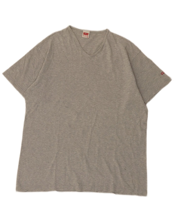 T-shirt da uomo Levi's Top in cotone mélange grigio medio