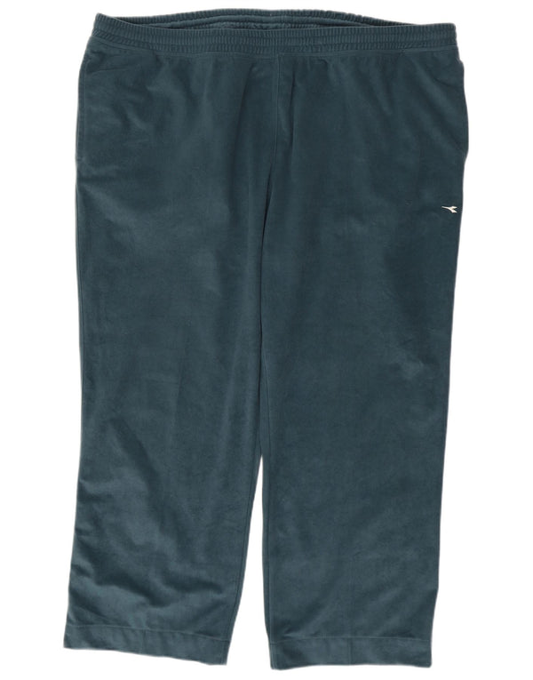 Pantaloni da tuta in velluto da uomo Diadora 2XL Poliestere verde