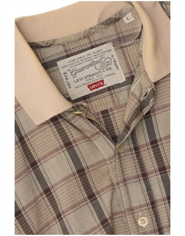 Levi's - Camicia pullover a maniche corte da uomo, a quadri grandi, multicolore
