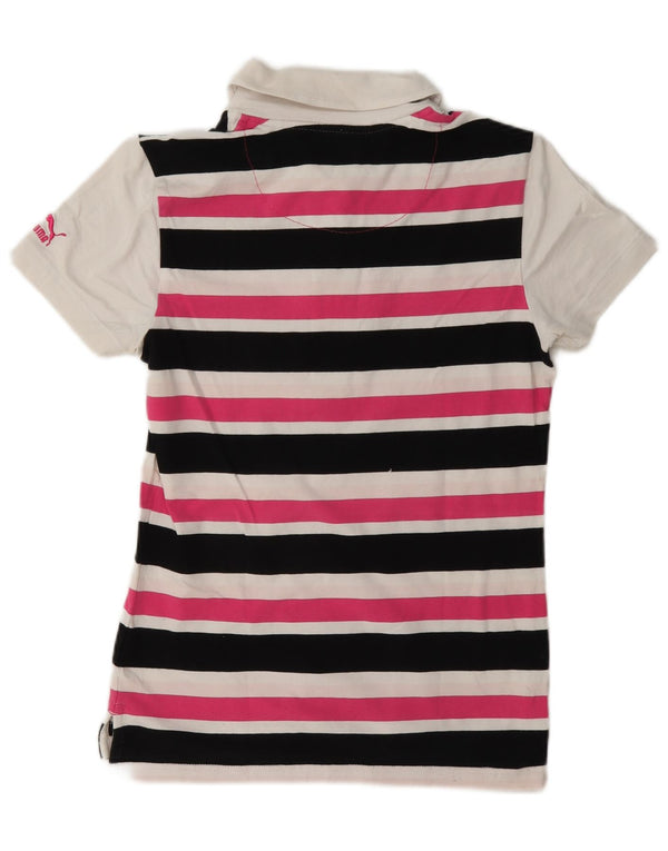 Polo da donna Puma UK 10 piccola a righe multicolore