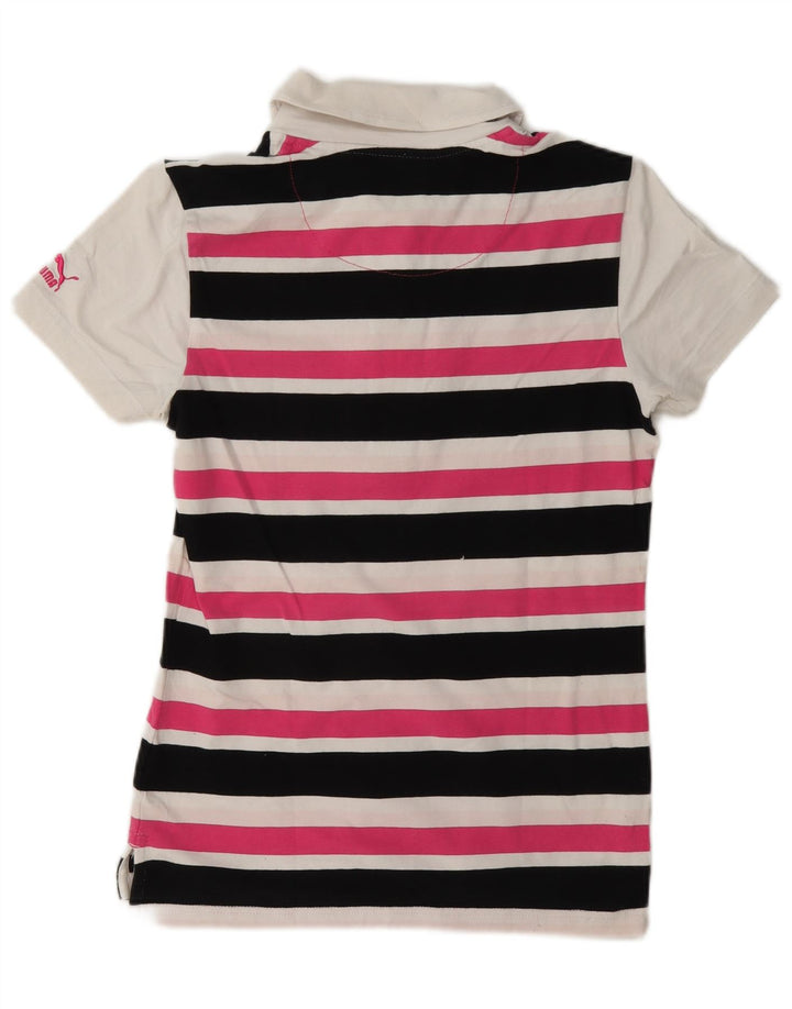 Polo da donna Puma UK 10 piccola a righe multicolore