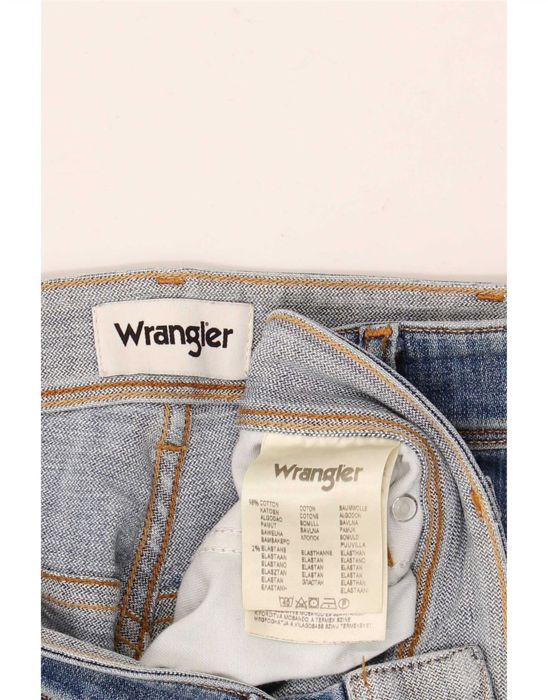 Jeans dritti da uomo Wrangler Texas W34 L30 cotone blu