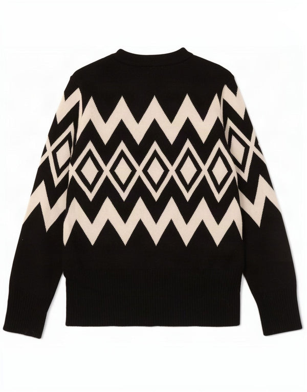 Maglione maglione girocollo da donna Marks & Spencer UK 12 medio nero