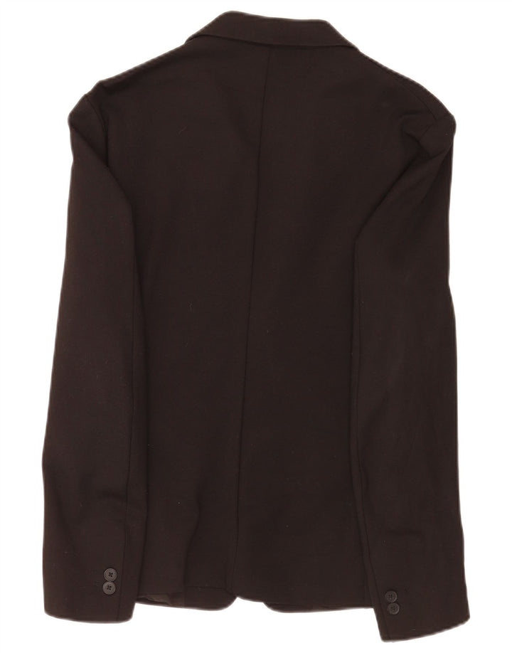 Giacca blazer a 2 bottoni da uomo Zara UK 36 piccola classica in viscosa nera