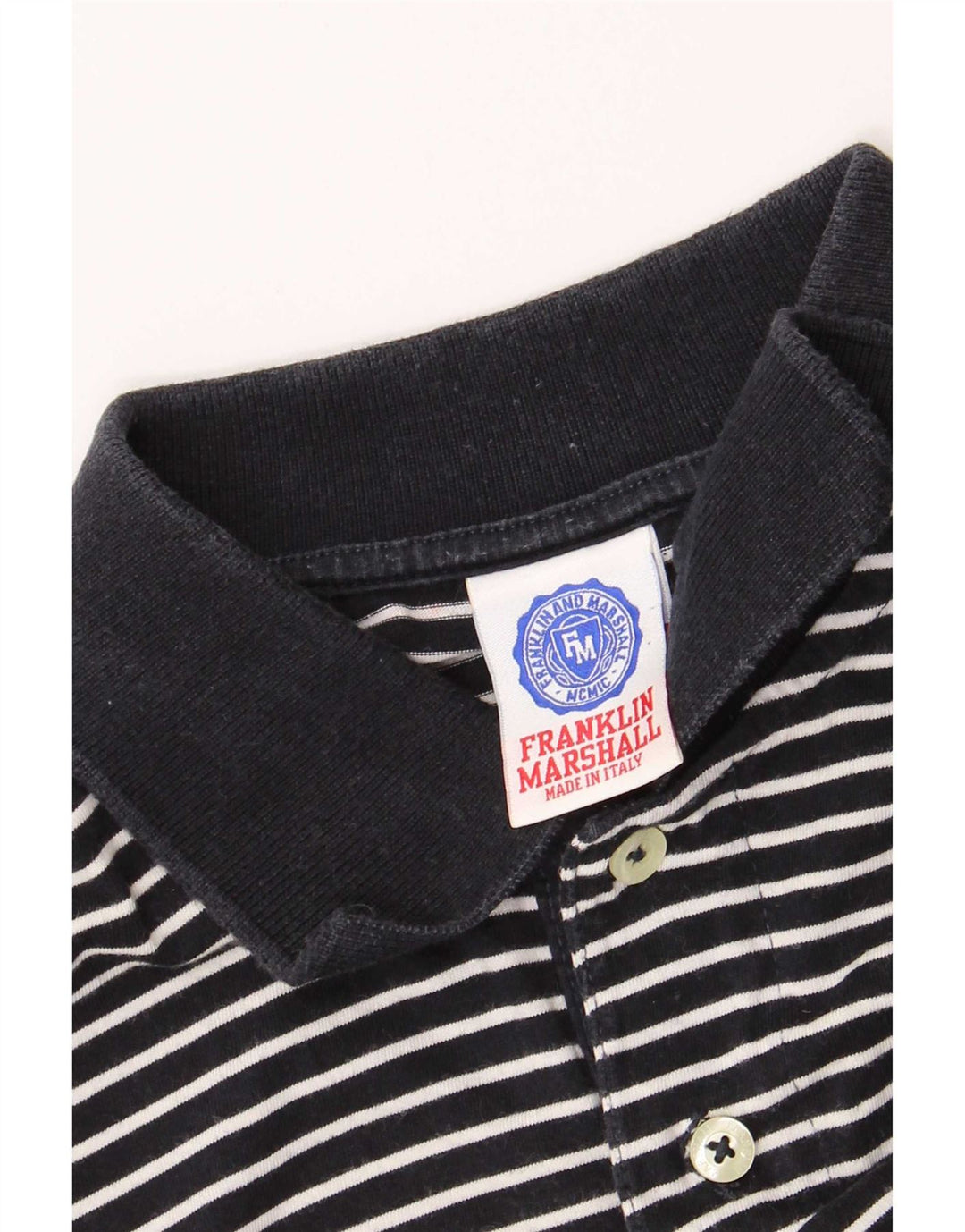Polo da uomo Franklin & Marshall a righe medie blu navy