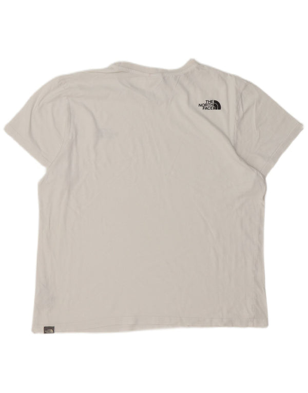 THE NORTH FACE T-shirt da uomo grande in cotone bianco