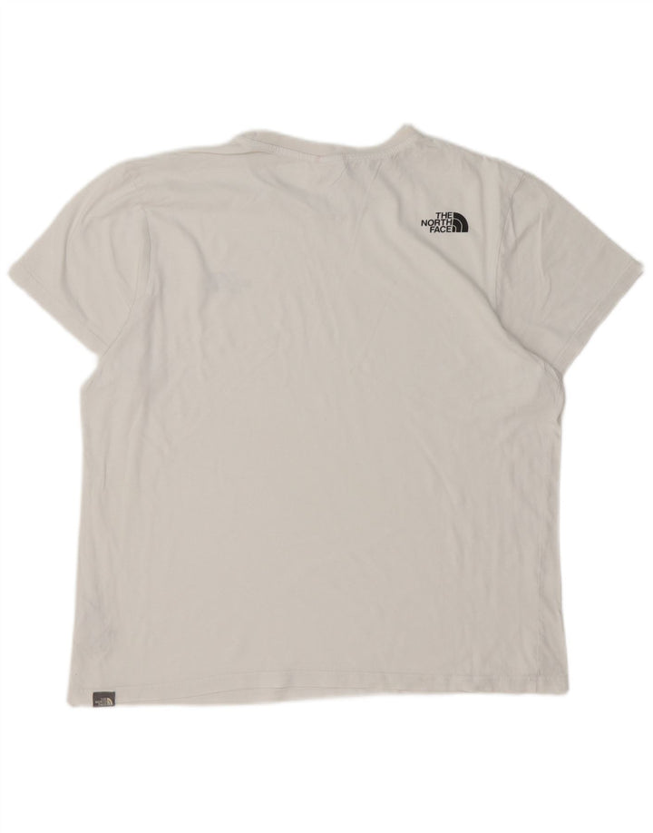 THE NORTH FACE T-shirt da uomo grande in cotone bianco