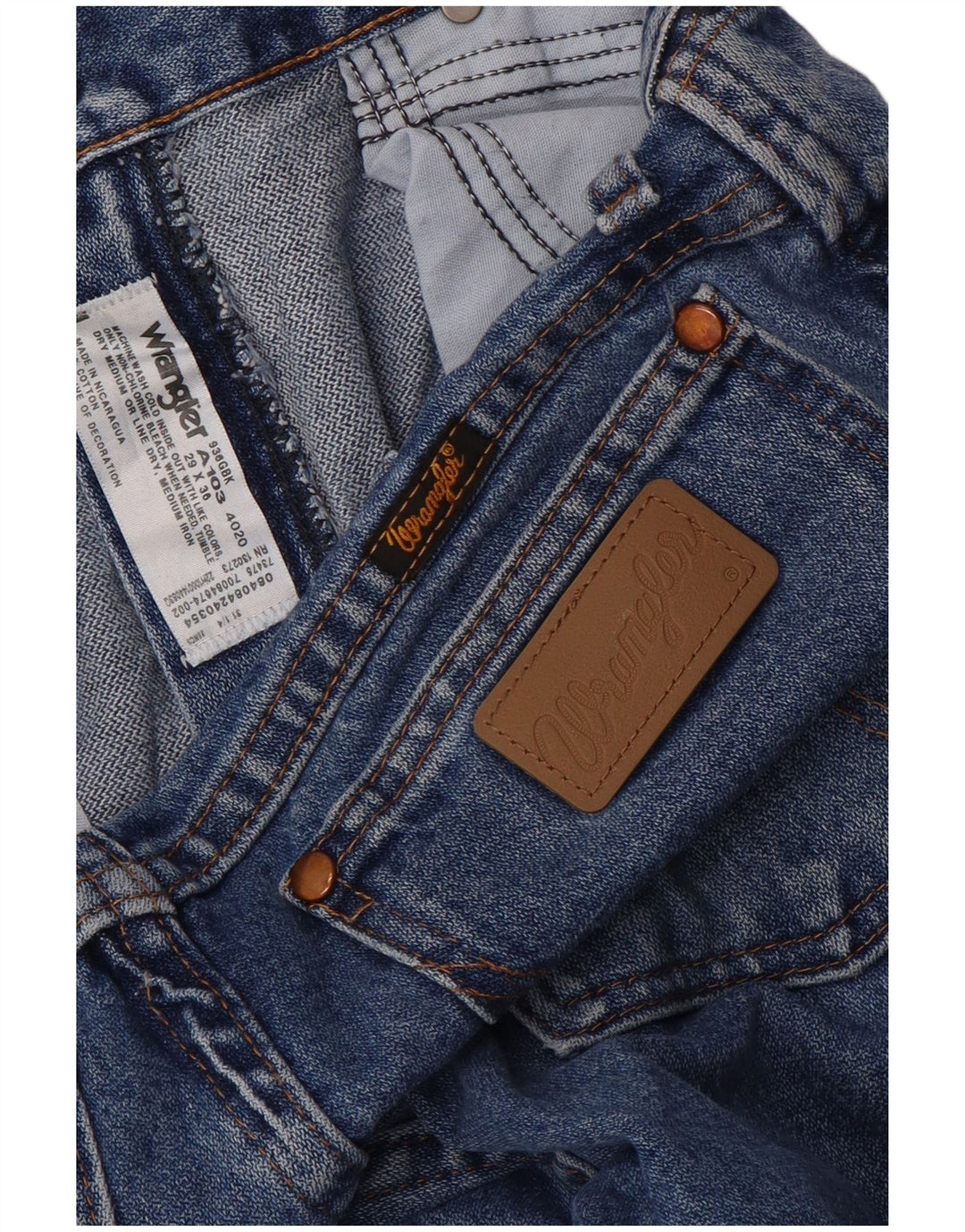 Jeans dritti da donna Wrangler W29 L36 cotone blu