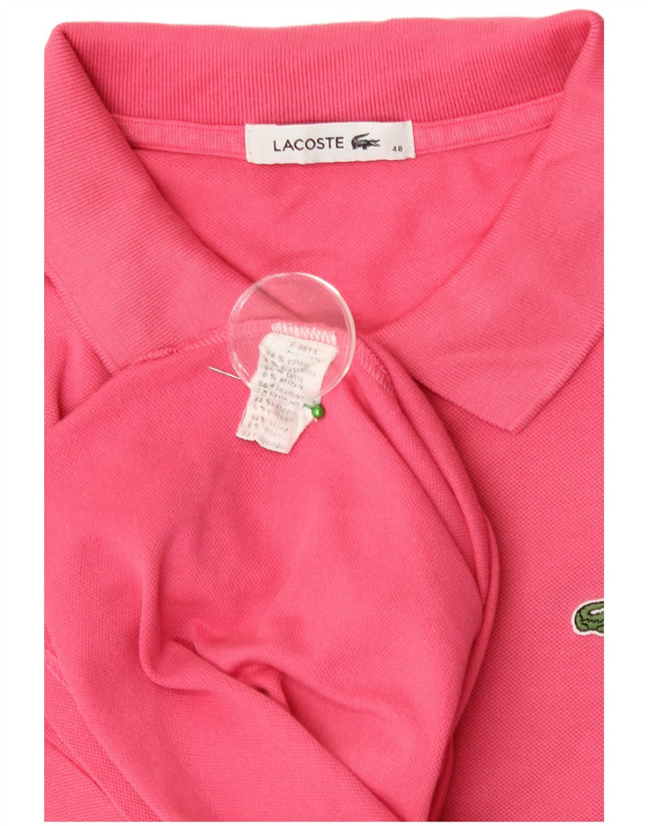 Polo da donna Lacoste taglia 48 XL in cotone rosa
