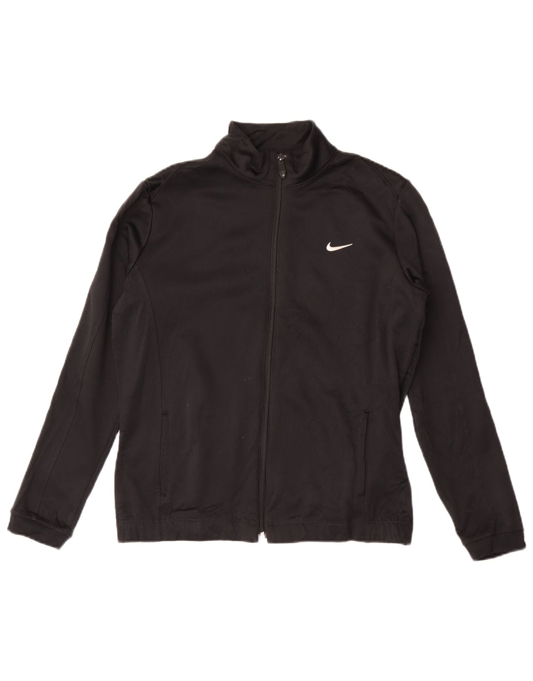 Giacca superiore della tuta Nike Therma-Fit da donna UK 14 poliestere nero medio