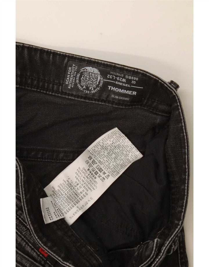 Pantaloncini di jeans Thommer da uomo Diesel W29 cotone nero medio