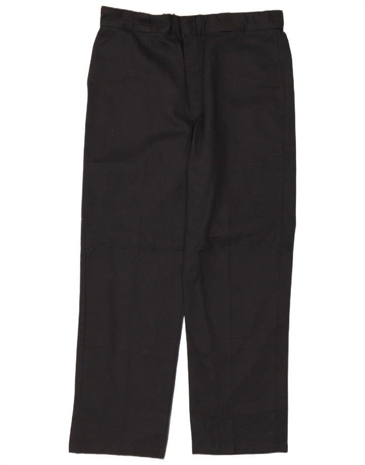 DICKIES Pantaloni chino dritti da uomo 874 dalla vestibilità originale W36 L32 neri