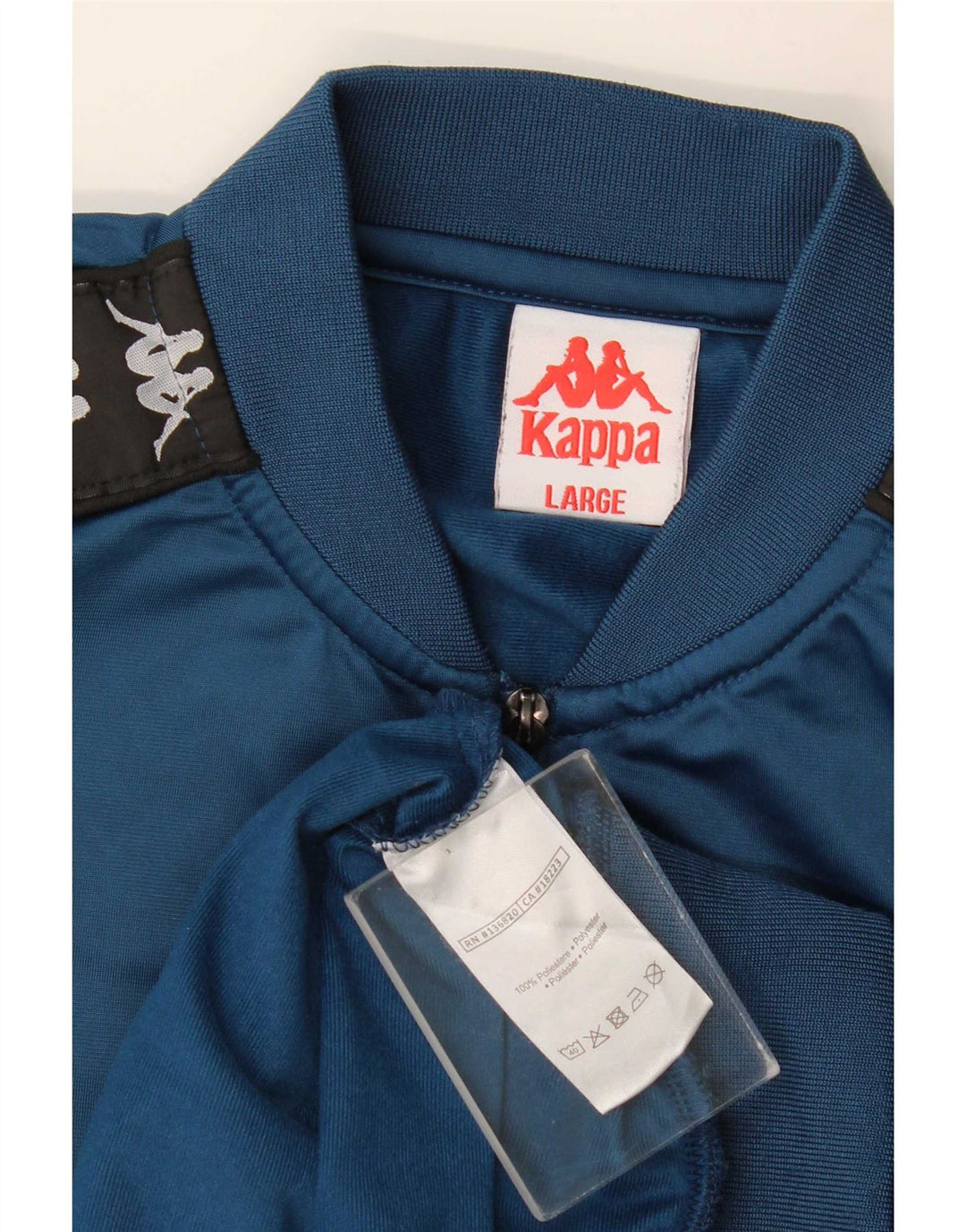 Giacca da ginnastica grafica da uomo Kappa grande color block blu navy