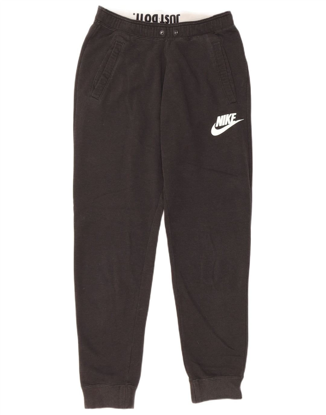 Pantaloni da tuta con grafica Nike da uomo, pantaloni da jogging, piccoli, in cotone nero