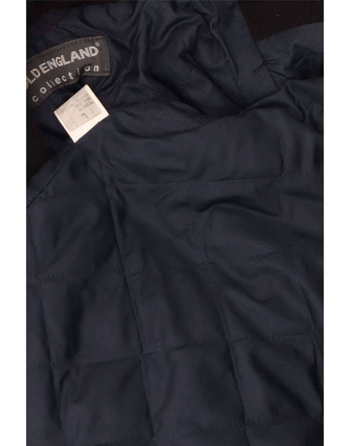 Cappotto da marinaio da uomo Old England UK 40 grande in lana blu navy
