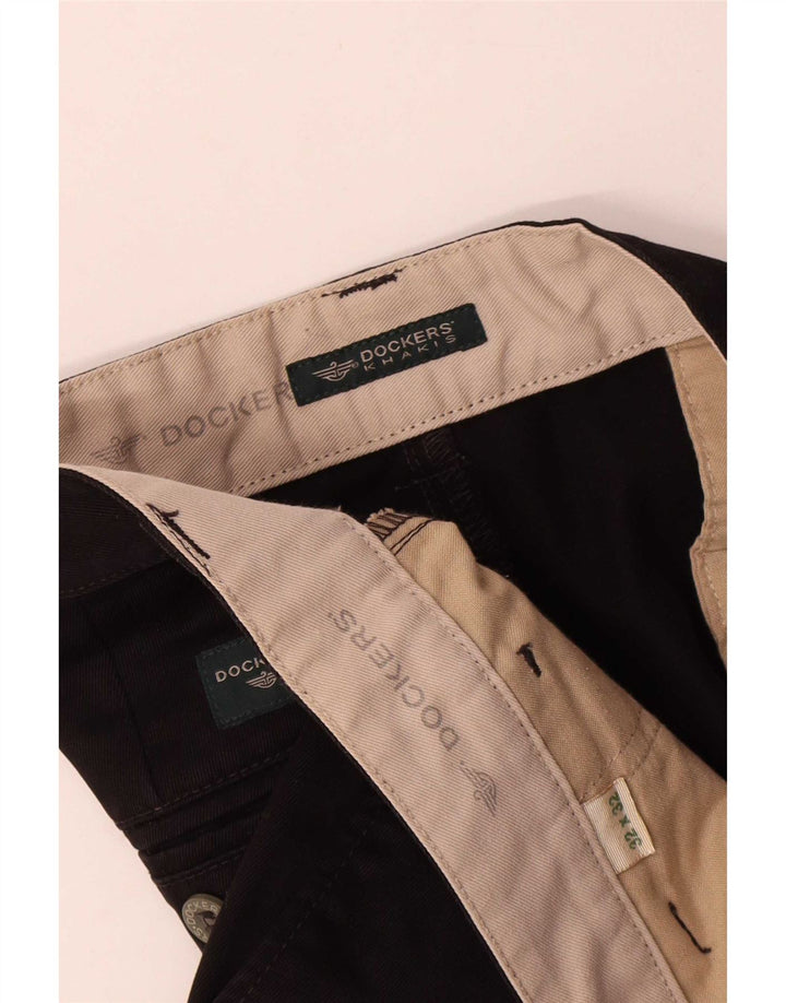 Pantaloni chino dritti kaki da uomo Dockers W32 L32 neri